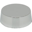 1" Plain Knob - 1/8 IP - 3/8" Height - Polished Chrome Finish