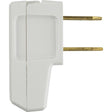 Quick Connect Flat Plug - White Finish - Non Polarized - 18/2-SPT-2 And 16/2 SPT-2 - 15A - 125V