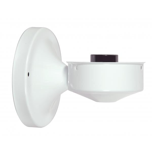 3-1/4" Wired Wall Bracket - White Finish - Includes Hardware - 60W Max