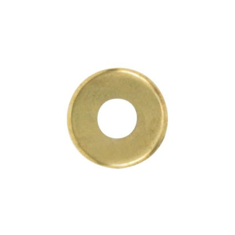 Turned Brass Check Ring - 1/8 IP Slip - Burnished And Lacquered - 1" Diameter