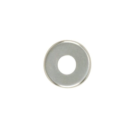 Steel Check Ring - Curled Edge - 1/8 IP Slip - Nickel Plated Finish - 1-1/4"