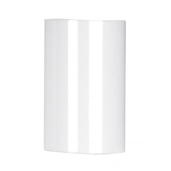 Plastic Candle Cover - White Plastic - 1-3/16" Inside Diameter - 1-1/4" Outside Diameter - 2" Height