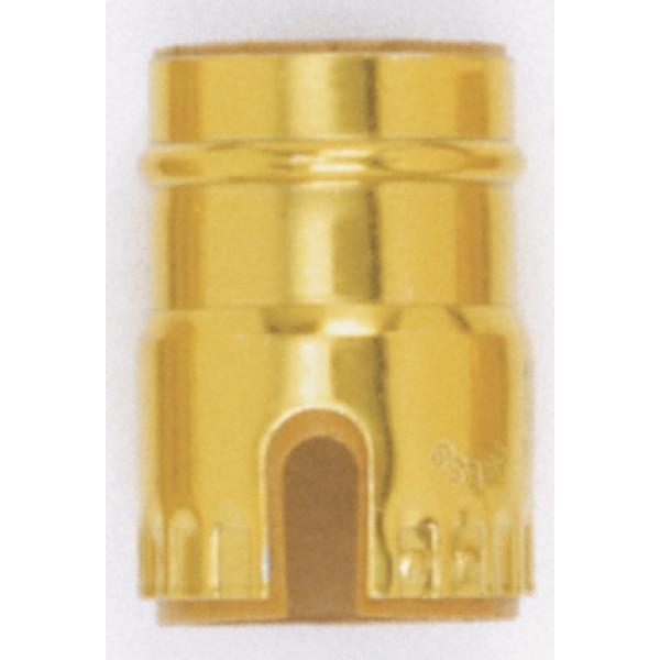 Aluminum Shell With Paper Liner - Pull Chain/Turn Knob - Brite Gilt Finish