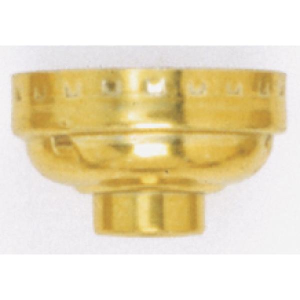 Aluminum Cap With Paper Liner - 1/8 IPS Sideout Hole - Less Set Screw - Brite Gilt Finish