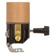 Turn Knob Socket With Paper Liner - 2" Height - On-Off Turn Knob - Screw Terminals - 1/8 IP - Inside Extrusion - 250W - 250V