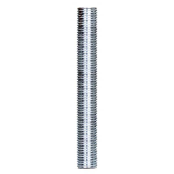 1/4 IP Steel Nipple - Zinc Plated - 3-3/4" Length - 1/2" Wide