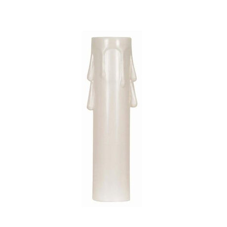 Plastic Drip Candle Cover - Ivory Plastic Drip - 13/16" Inside Diameter - 7/8" Outside Diameter - 2-1/2" Height