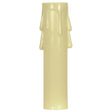 Plastic Drip Candle Cover - Ivory Plastic Drip - 13/16" Inside Diameter - 7/8" Outside Diameter - 4" Height