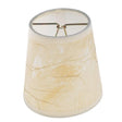 Clip On Shade - Beige Parchment Round - 3" Top - 4" Bottom - 4" Side