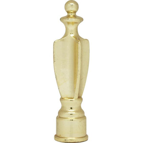 Spindle Finial - 2-1/4" Height - 1/8 IP - Polished Brass Finish