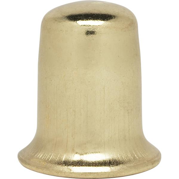 Steel Finial - 1/4-27 - 1" - Brass Plated