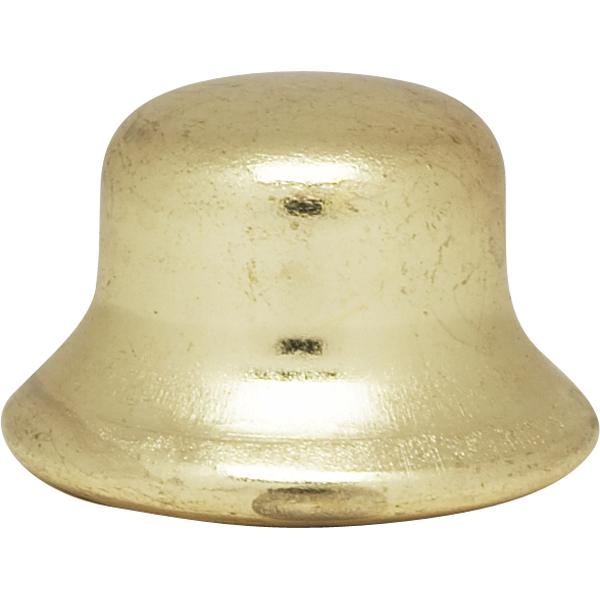 Steel Finial - 1/4-27 - 1/2" - Brass Plated