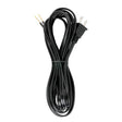 12 Foot 18/2 SPT-2 105C Cord Set - Black Finish - 72" Hank - 150 Carton - Molded Polarized Plug - Tinned Tips 3/4" Strip With 2" Slit