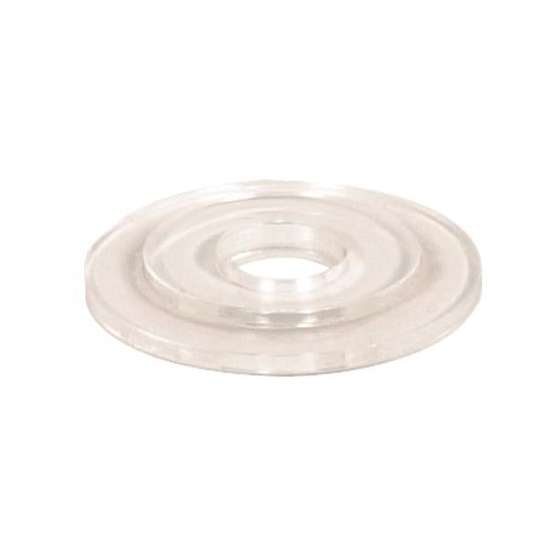 Plastic Crystal Washer - 1-1/4" Diameter With Lip - 1/8 IP Slip