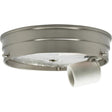 6" 1-Light Ceiling Pan - Brushed Nickel Finish - Includes Hardware - 60W Max