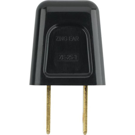 Quick Connect Plug - Black Finish - Polarized - 18/2-SPT-1 - 6A - 125V