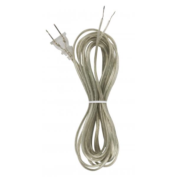 18/2 SPT-1-105C All Cord Sets - Molded Plug - Tinned Tips 3/4" Strip with 2" Slit 100 Ctn. 15 Ft.