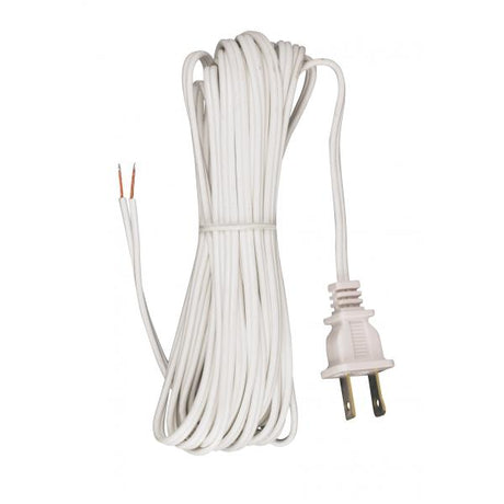 18/2 SPT-1-105C All Cord Sets - Molded Plug - Tinned Tips 3/4" Strip with 2" Slit 100 Ctn. 20 Ft.