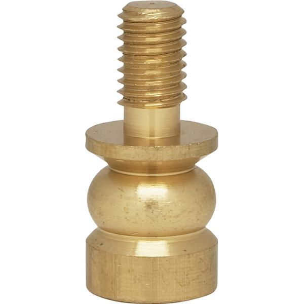 Solid Brass Riser - 1/4-27 - Burnished And Lacquered - 1/2" Height