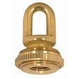 1/4 IP Cast Brass Screw Collar Loop With Ring - Fits 1" Canopy Hole - 1-1/8" Ring Diameter - 1-3/4" Height - 50lbs Max - Unfinished