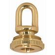 1/4 IP Cast Brass Screw Collar Loops with Ring 1/4 IP Fits 1" Canopy Hole Ring