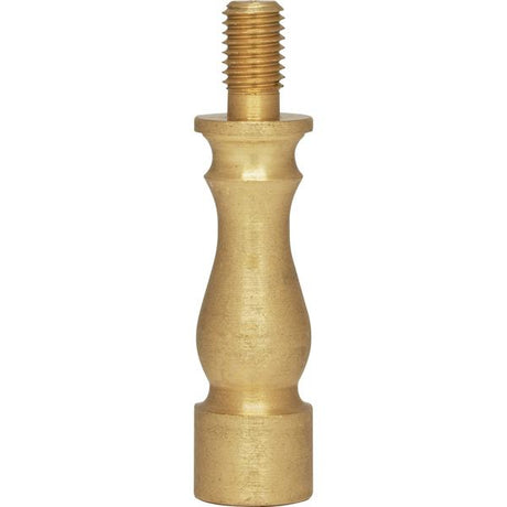 Solid Brass Riser - 1/4-27 - Burnished And Lacquered - 1-1/2" Height