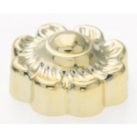 Plastic Lock-Up Cap - 1/8 IP - 1" Diameter - Brass Finish