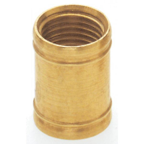 Brass Coupling - 1/2" Long - 1/8 IP - Burnished And Lacquered