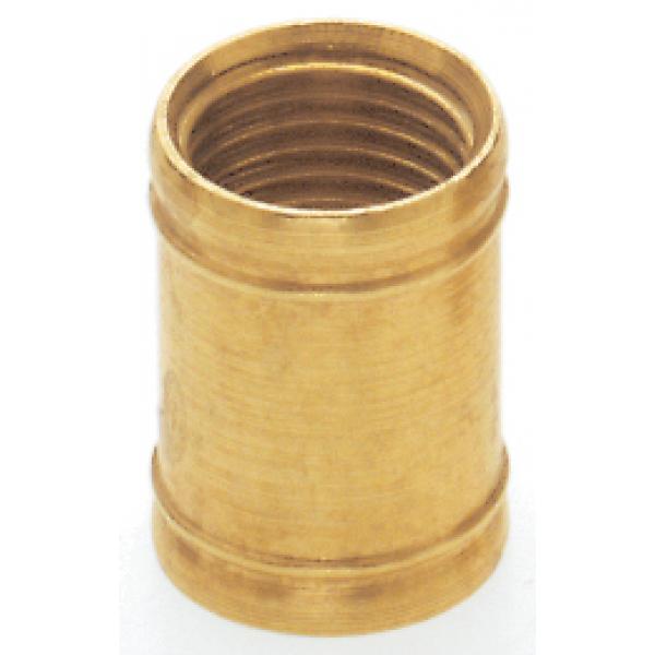 Brass Coupling - 1/2" Long - 1/8 IP - Burnished And Lacquered