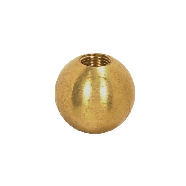 Brass Ball - 3/8" Diameter - 8/32 Tap - Unfinished