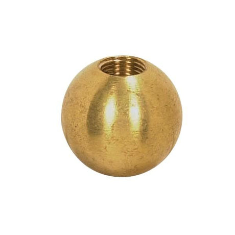 Brass Ball - 1/2" Diameter - 1/8 IP Tap - Unfinished