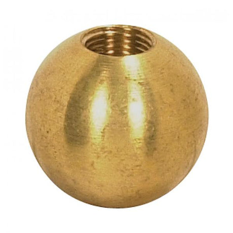 Brass Ball - 1" Diameter - 1/8 IP Tap - Unfinished