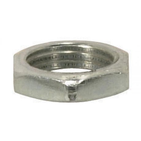 Steel Locknut - 1/8 IP - 1/2" Hexagon - 1/8" Thick - Zinc Plated Finish