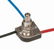 3-Way Metal Push Switch - 3/8 Metal Bushing - 2 Circuit - 4 Position (L-1, L-2, L1-2, Off) - 6A-125V, 3A-250V Rating - Nickel Finish