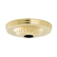Ribbed Canopy - Canopy Only - Brass Finish - 5" Diameter - 1-1/16" Center Hole