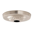 Ribbed Canopy - Canopy Only - Chrome Finish - 5" Diameter - 1-1/16" Center Hole