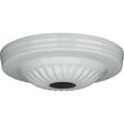 Ribbed Canopy - Canopy Only - White Finish - 5" Diameter - 1-1/16" Center Hole