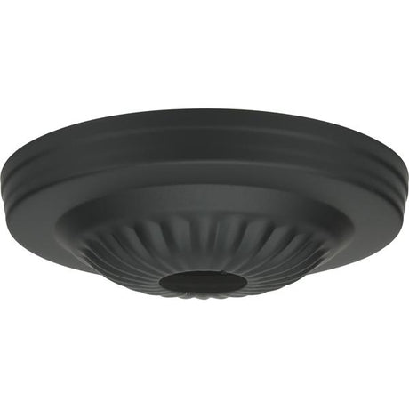 Ribbed Canopy - Canopy Only - Black Finish - 5" Diameter - 1-1/16" Center Hole