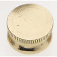 Brass Lock-Up Cap - 1/8 IP - 9/16" Diameter - 1/4" Height - Burnished And Lacquered
