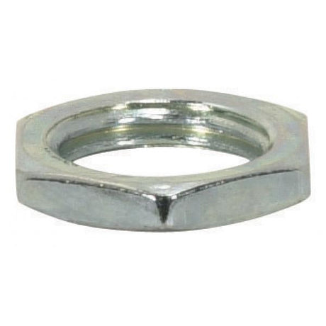 Steel Locknut - 1/4 IP - 11/16" Hexagon - 1/8" Thick - Zinc Plated Finish