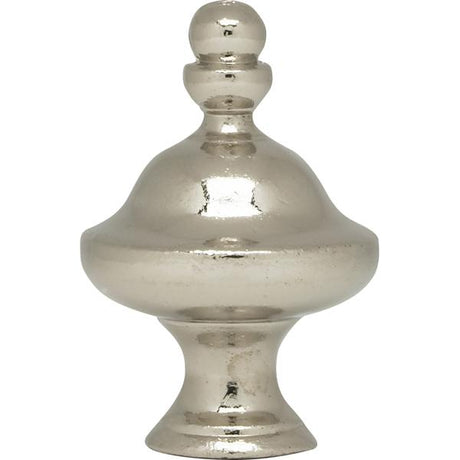 Pyramid Finial - 1-1/2" Height - 1/4-27 - Polished Chrome Finish
