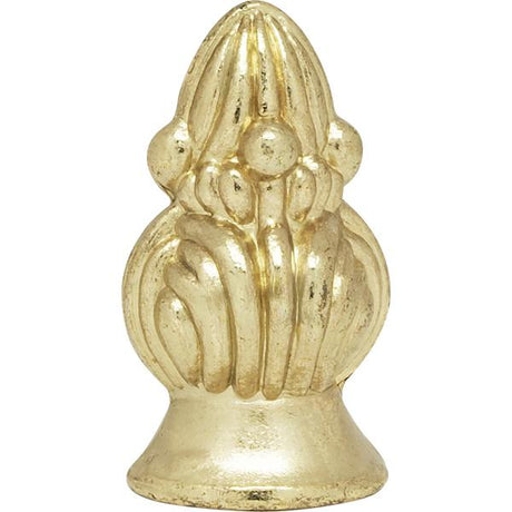 Bud Finial - 1-3/8" Height - 1/8 IP - Polished Brass Finish