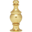 Finial - 1-1/2" Height - 1/4-27 - Polished Brass Finish