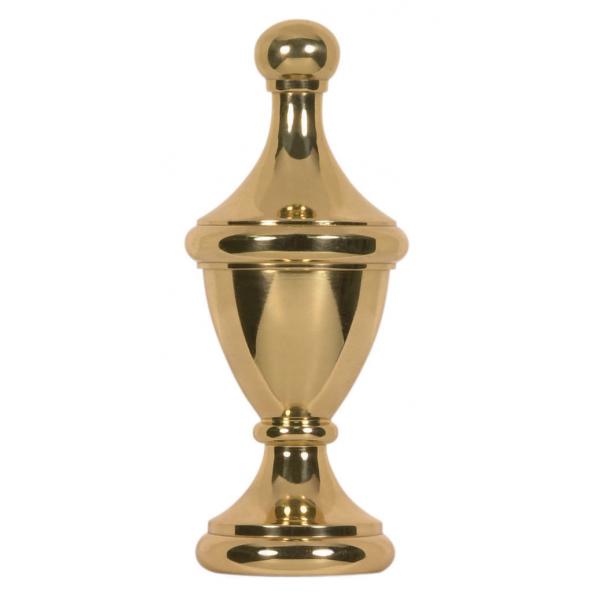 Large Urn Finial - 2-3/4" Height - 1/8 IP - Polished Brass Finish