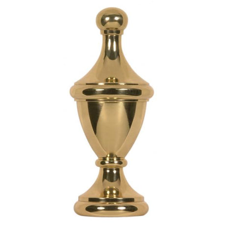 Large Urn Finial - 2-3/4" Height - 1/8 IP - Polished Brass Finish