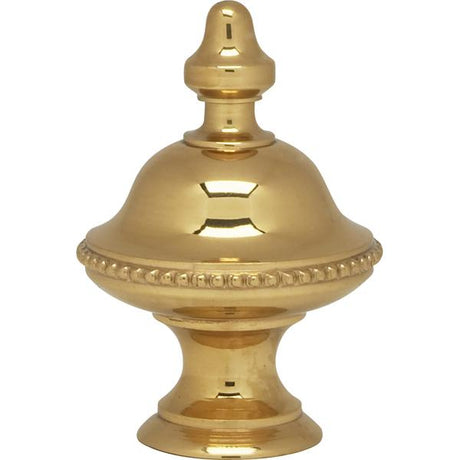 Urn Finial - 1-7/16" Height - 1/4-27 - Polished Brass Finish