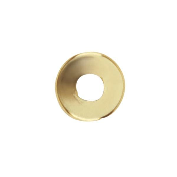 Steel Check Ring - Curled Edge - 1/8 IP Slip - Vacuum Brass Finish - 1" Diameter