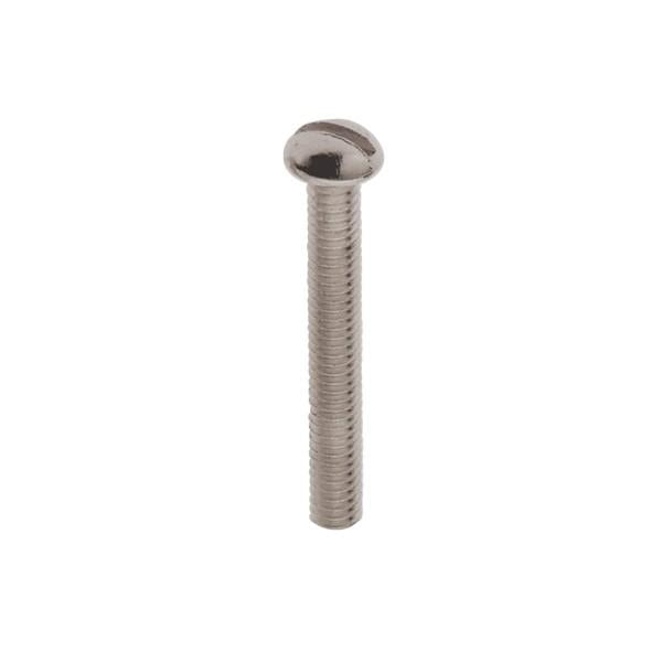 Steel Round Head Slotted Machine Screws - 8/32 - 1-1/4" Length - Zinc Plated Finish