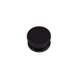 Brass Lock-Up Cap - 1/8 IP - 9/16" Diameter - 1/4" Height - Black Finish