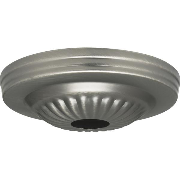 Ribbed Canopy - Canopy Only - Brushed Pewter Finish - 5" Diameter - 1-1/16" Center Hole